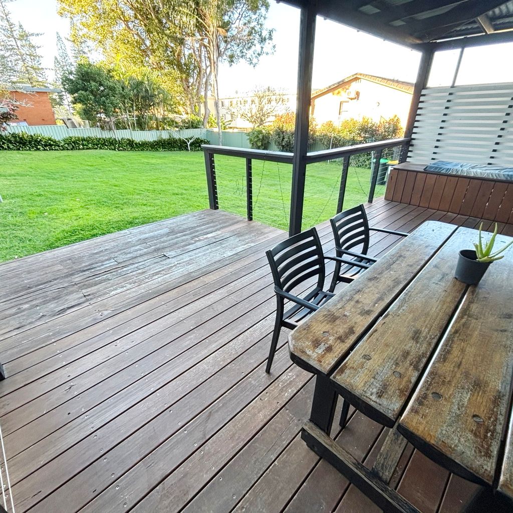 Outdoor dining area. 