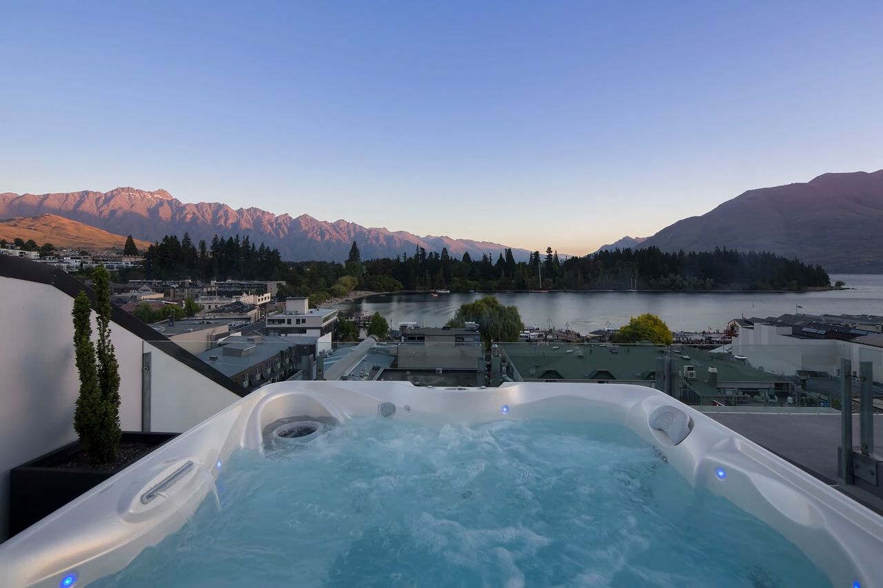 Hot tub with a view