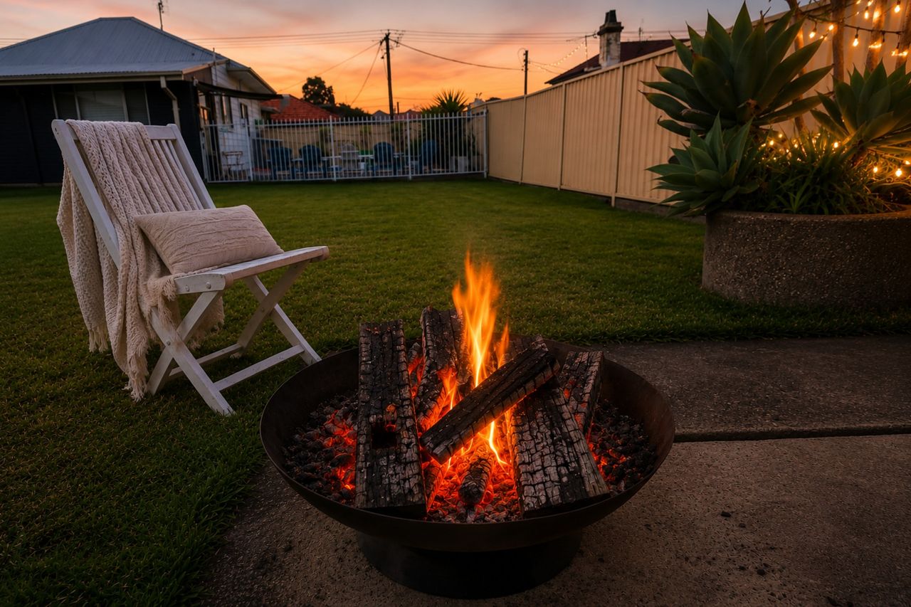 Relax fireside after a day of exploring.