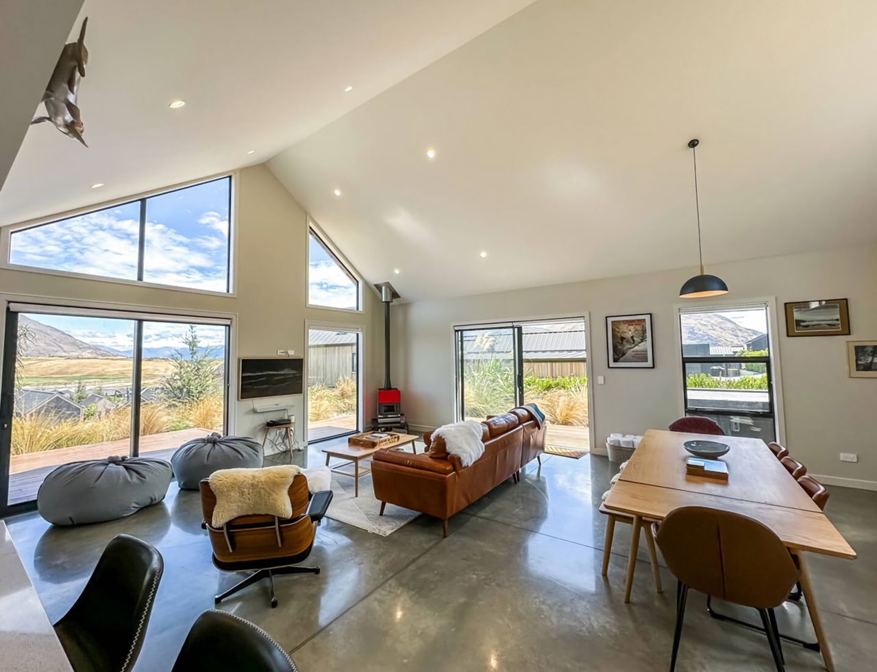 Views from all areas in the open plan living