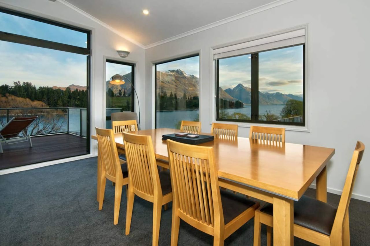 Enjoy spectacular views from the dining table