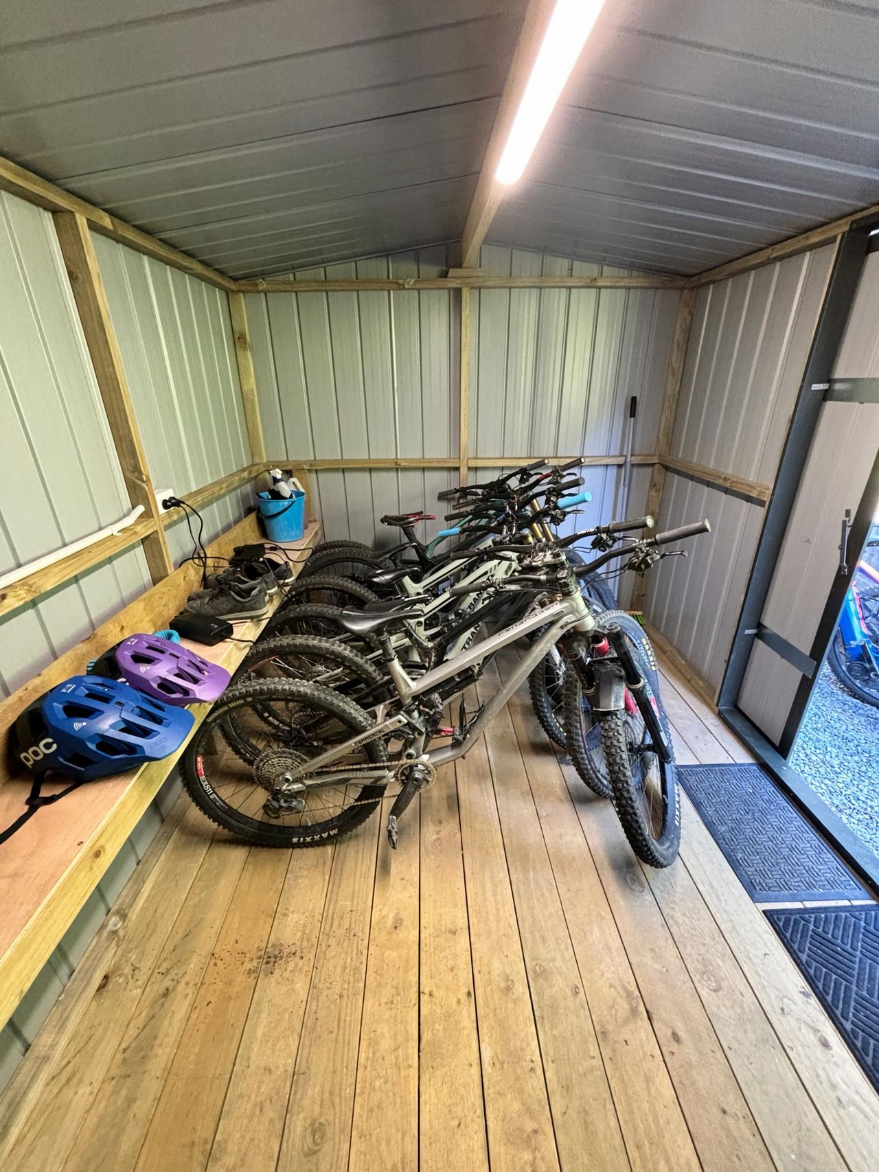 Plenty of room for the whole crew and charging points for e-bikes