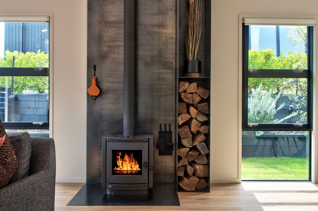 Internal wood fire for those cosy winter nights