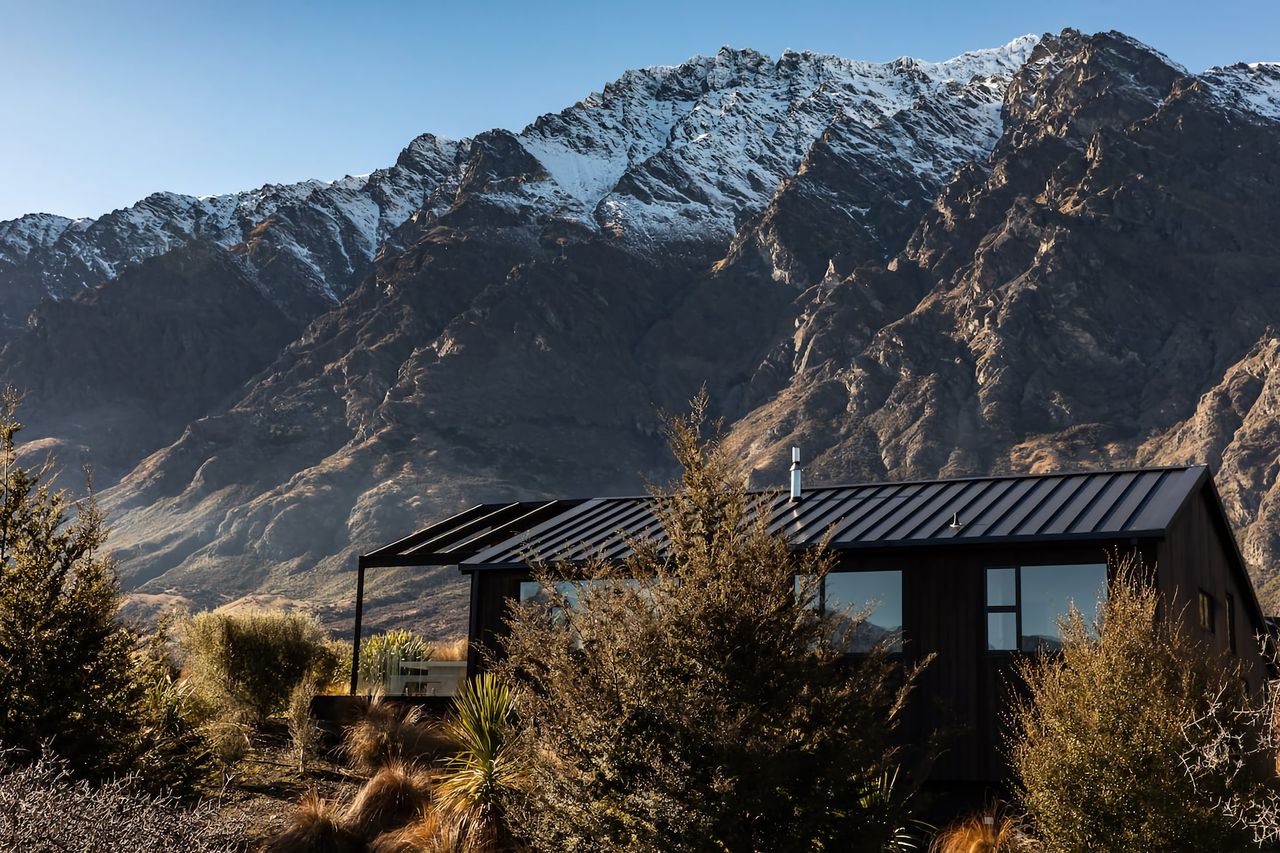 The Woolshed with The Remarkable Mountains behind