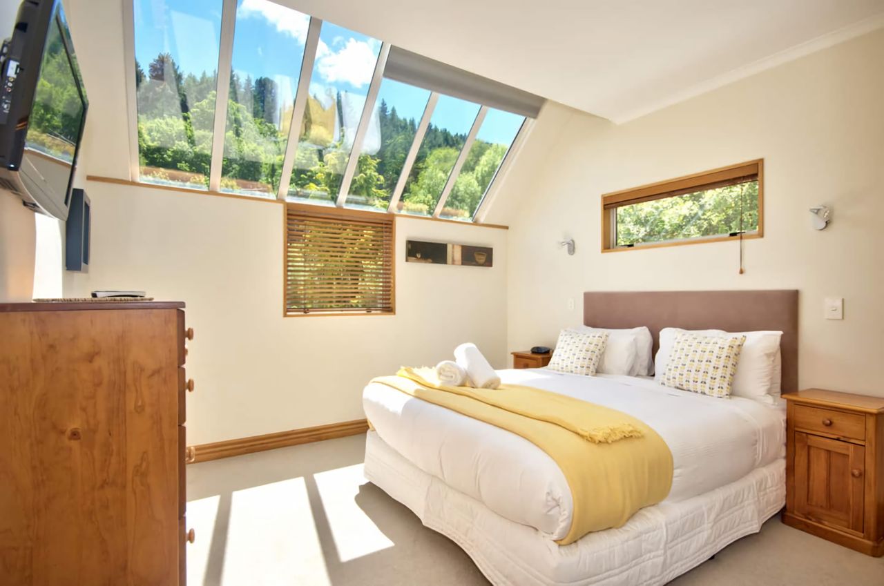Master Bedroom with feature windows