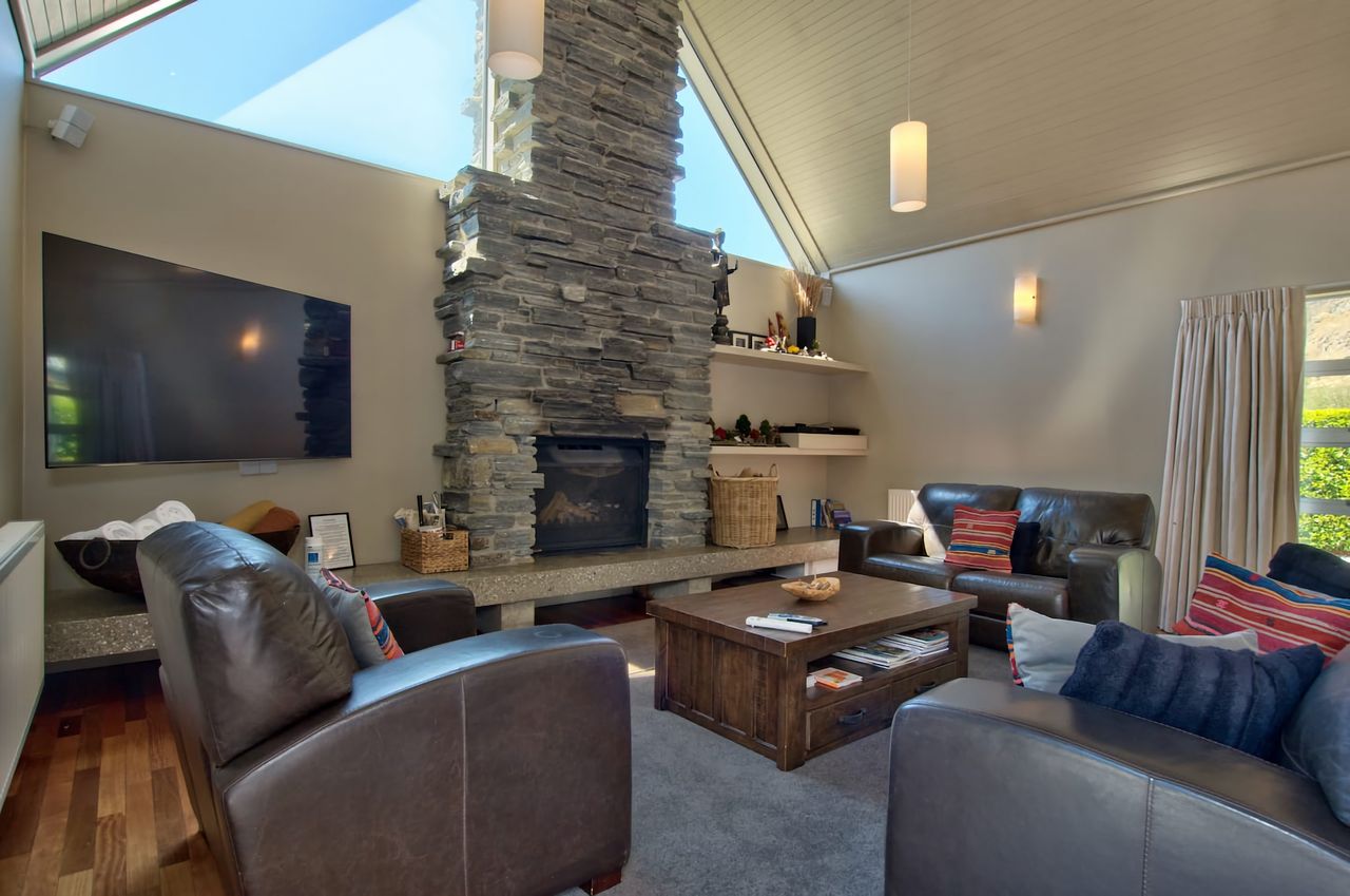 Lounge area with Big screen TV & open fire