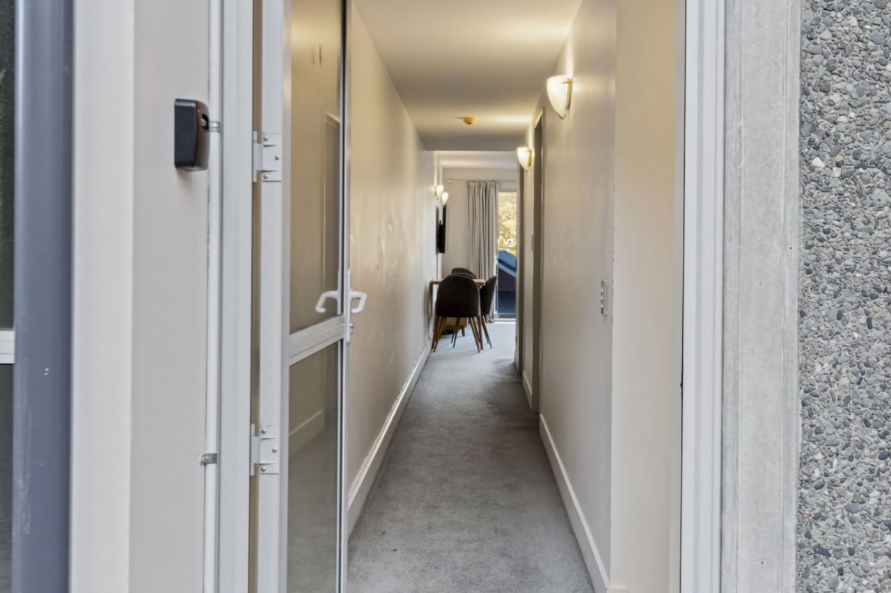 Back entrance with emergency key box