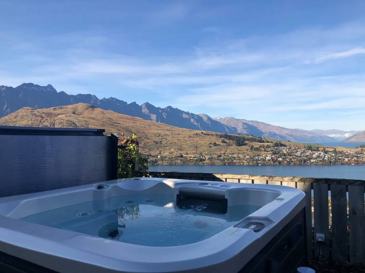 Spa with Views towards Remarkables