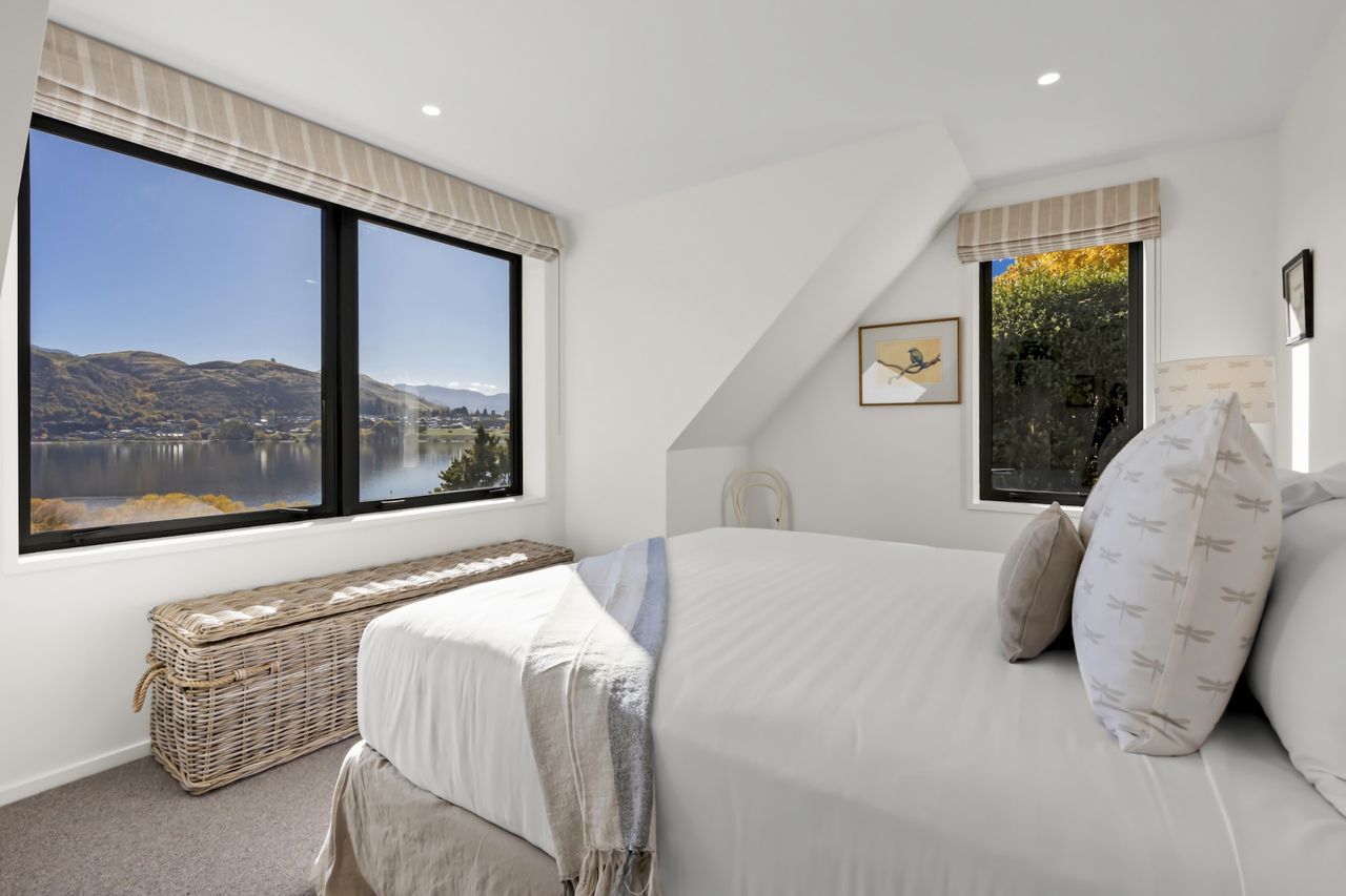 Bedroom 4 - with lake and mountain views (king or 2 singles)
