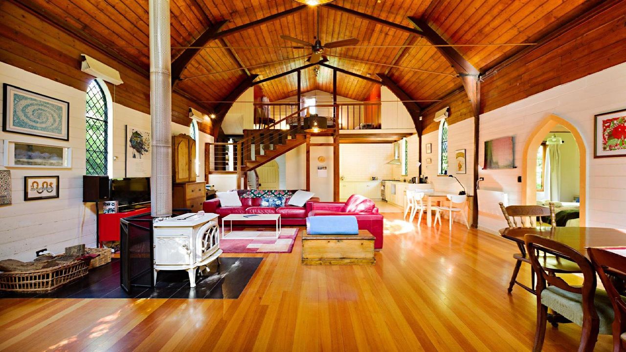 From the red door looking in