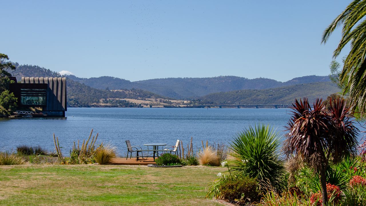 Stunning views to the river, garden and MONA