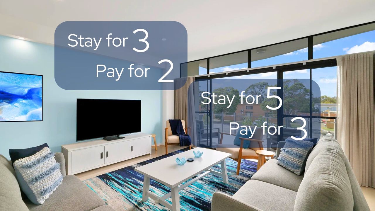 Waves – Luxury 3 Bedroom Apartment walk to everything