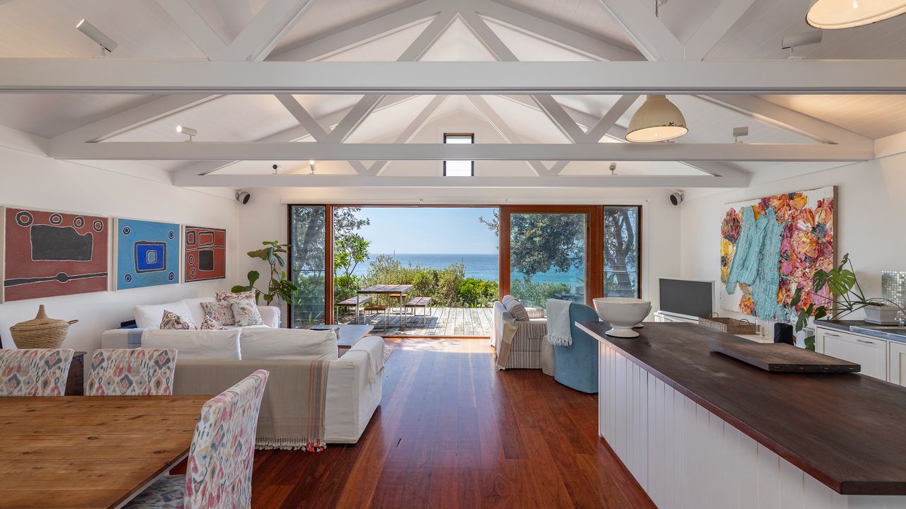 Spacious Living Room with Ocean View