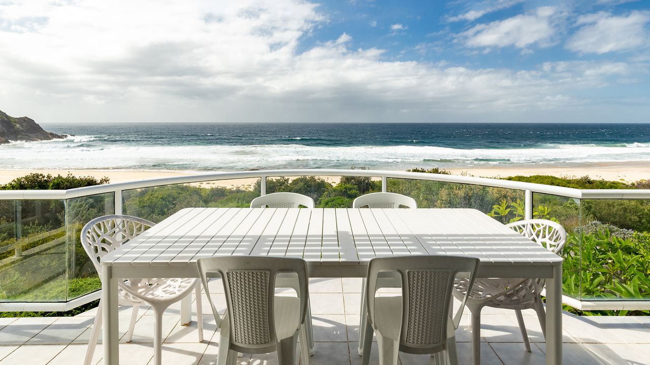 Outdoor Dining Area with Ocean View