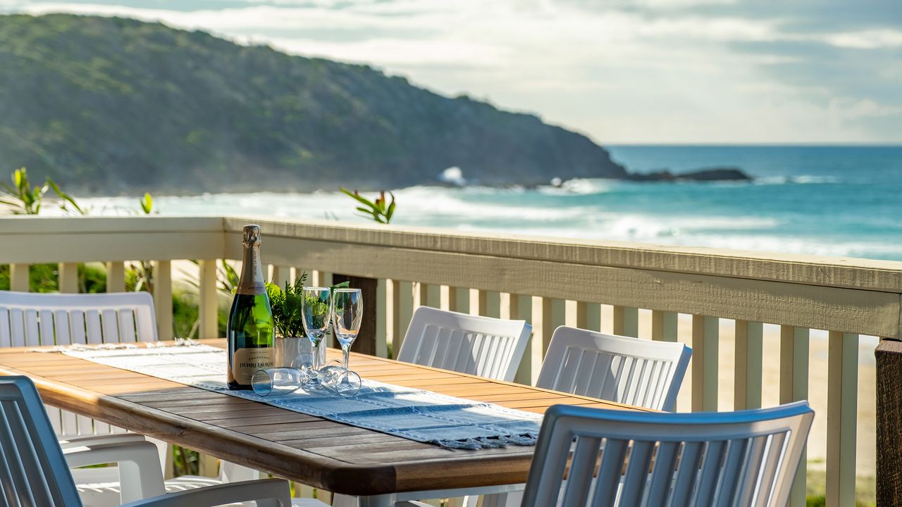 Outdoor area with gorgeous ocean views