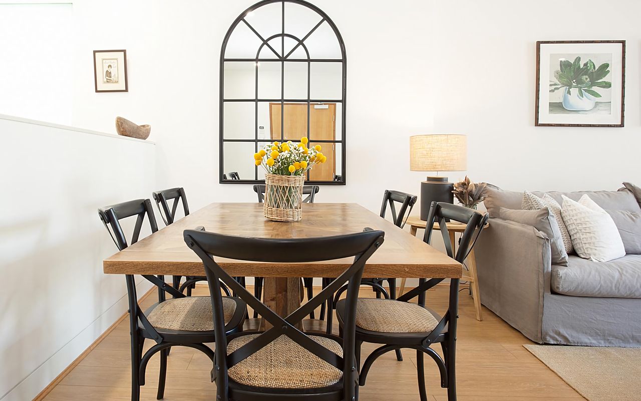 Floor-to-ceiling windows for natural light