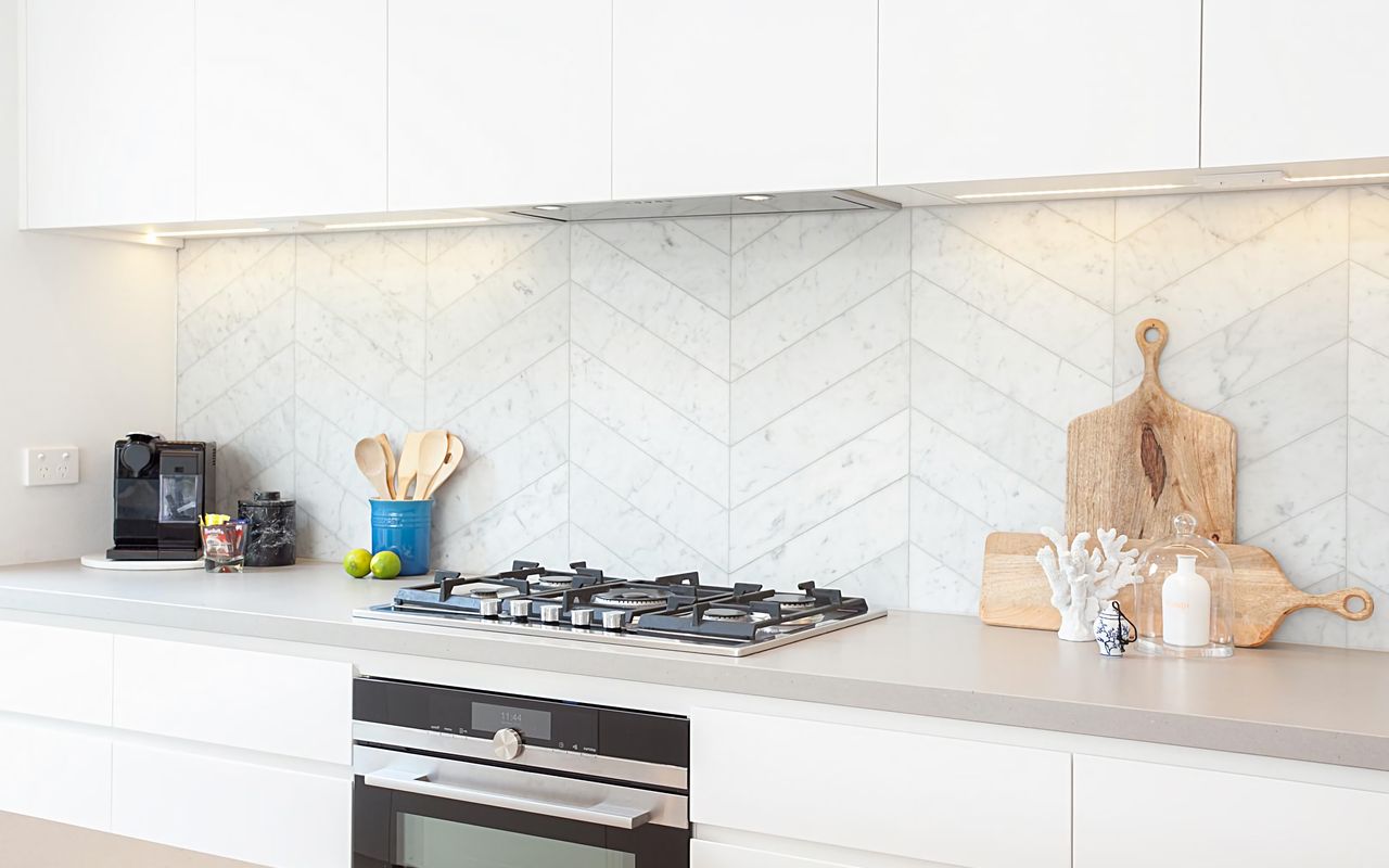High-end stainless appliances for gourmet cooking.