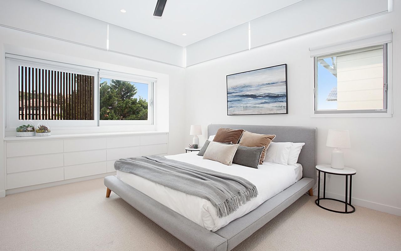 Enjoy comfort in the spacious King bed of the second bedroom