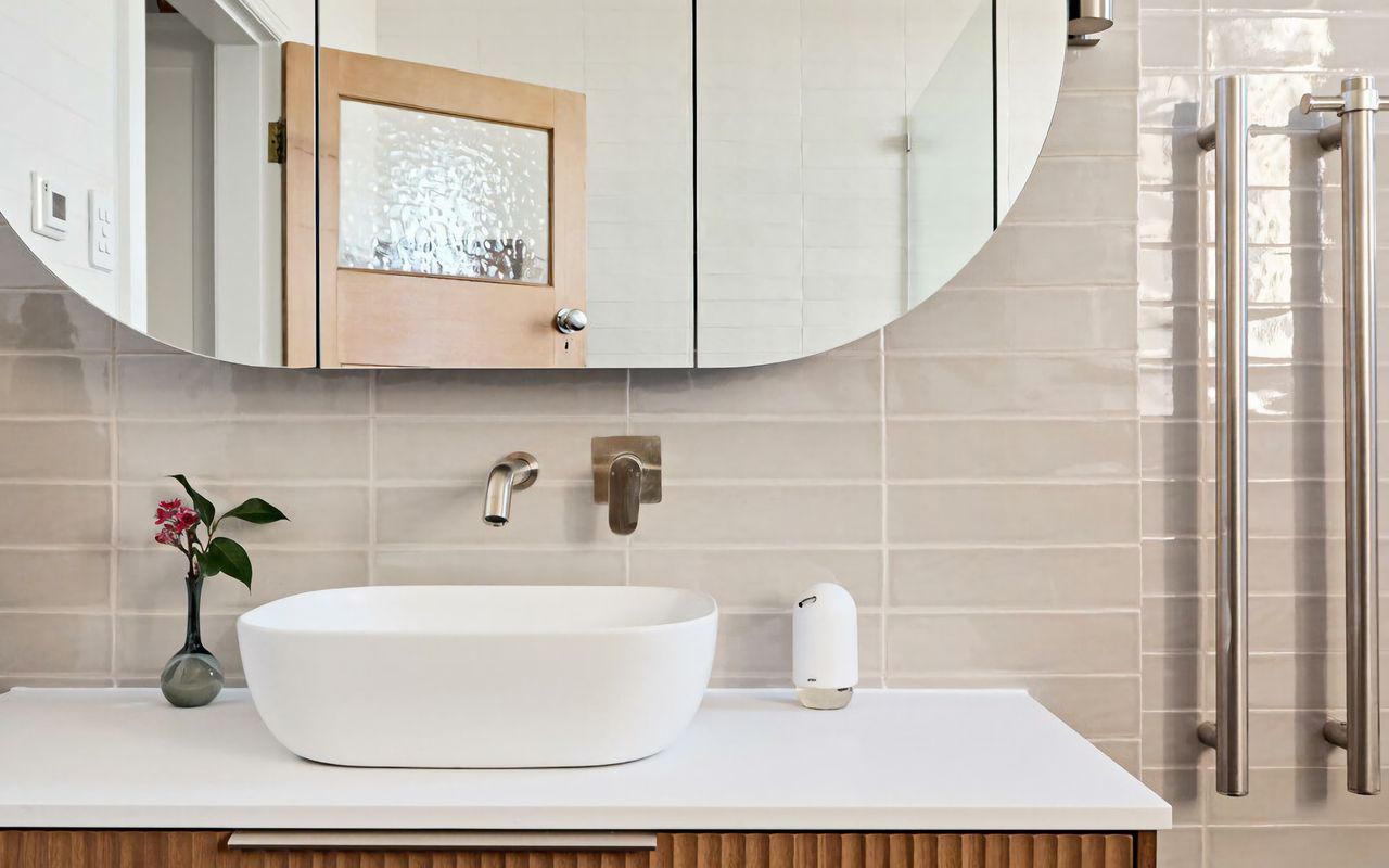Chic bathroom with elegant vanity setup