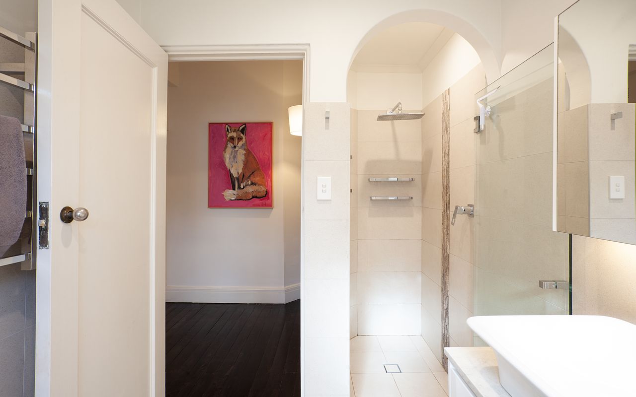 Relax and rejuvenate in our stylish bathroom.