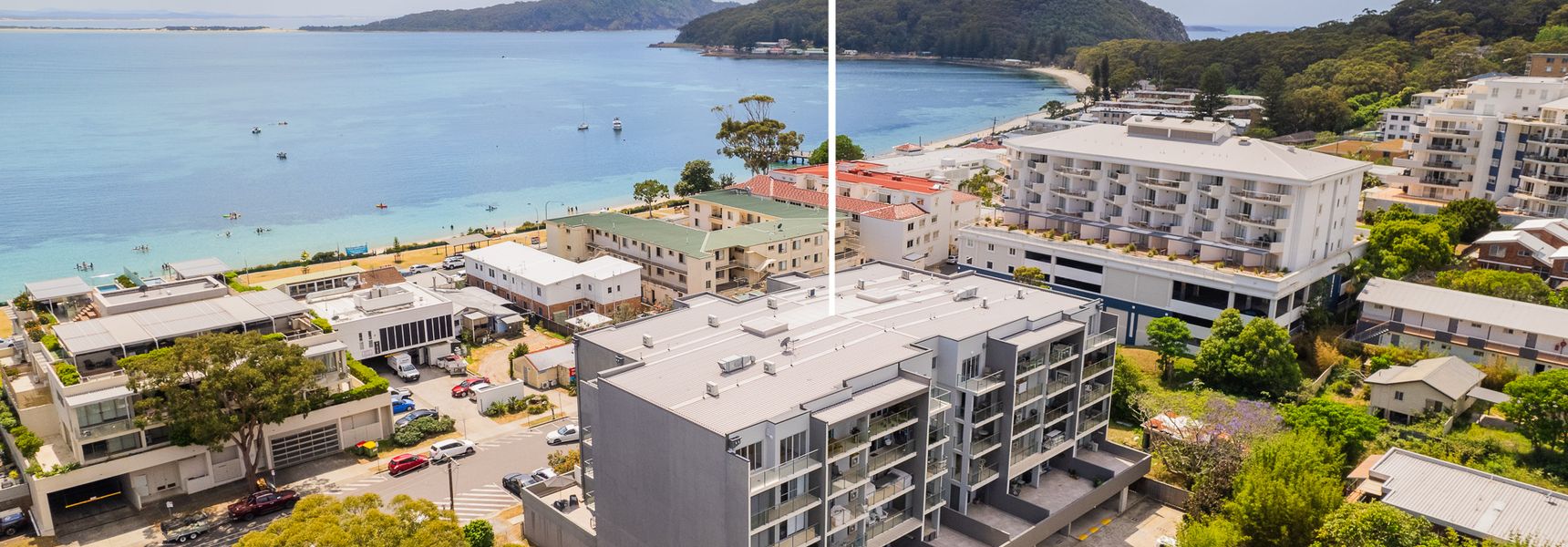 The Shoal, 301/6-8 Bullecourt Street – Air con, walking to local shops & beach