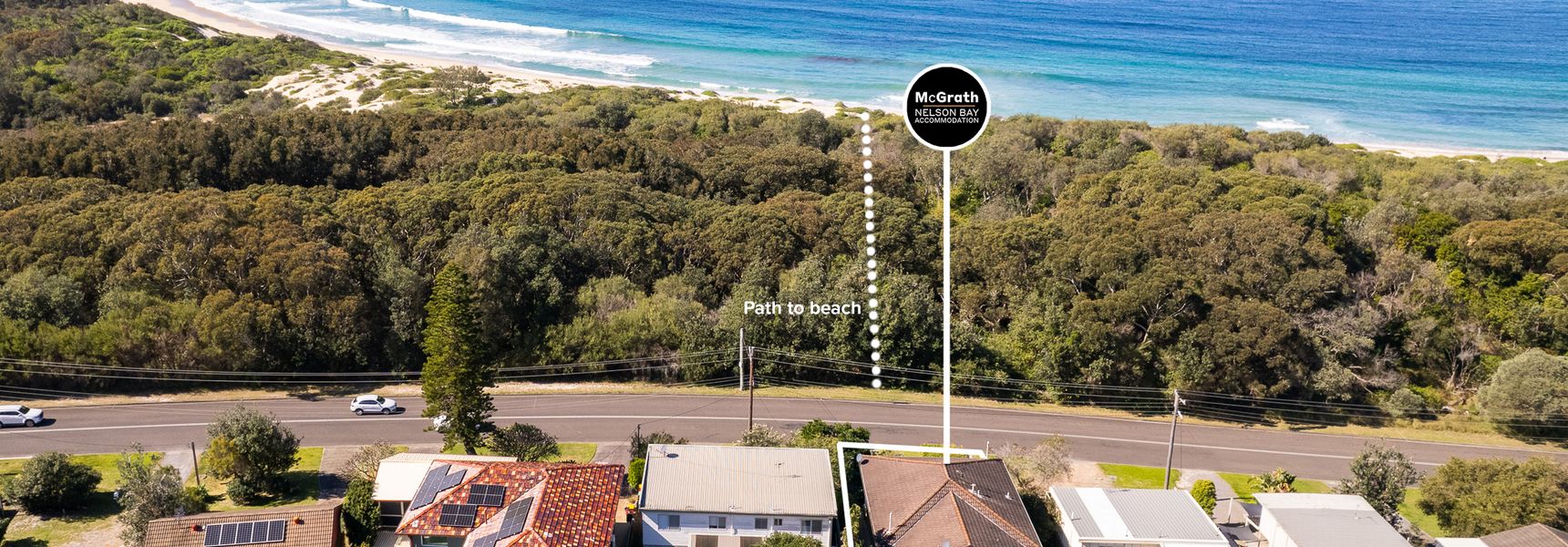 Sunset Shores 1 Surf Air , 24 Marine Dr – air con , Wi-Fi, across to the beach