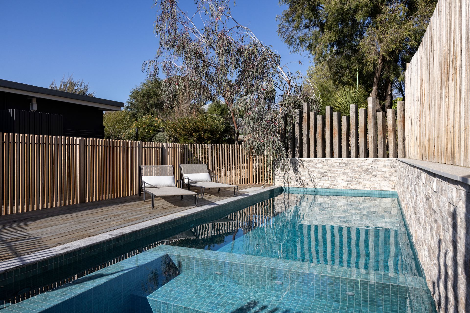 Stunning heated pool and spa
