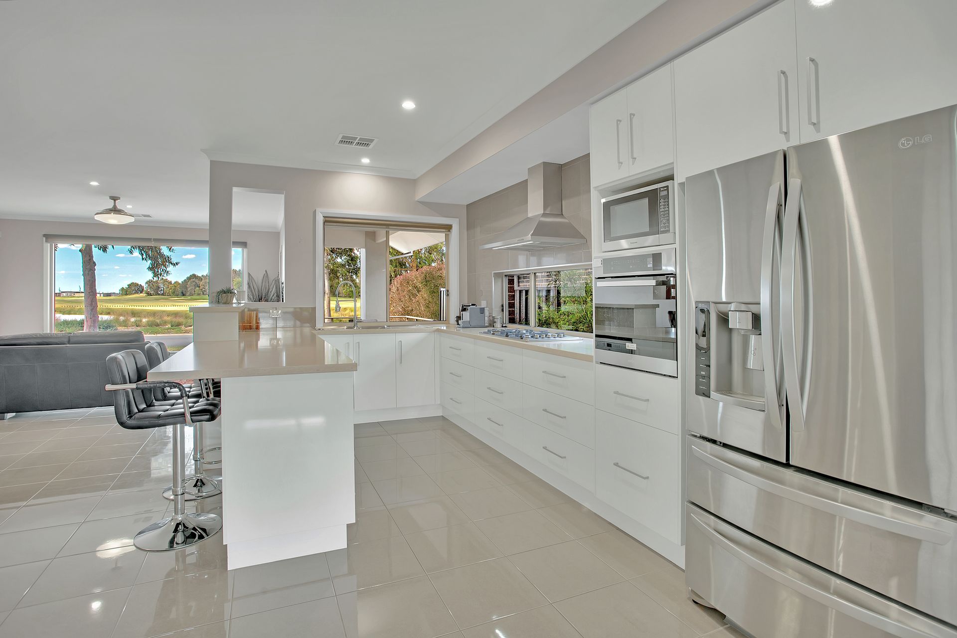 Overlooking the Black Bull Golf Course