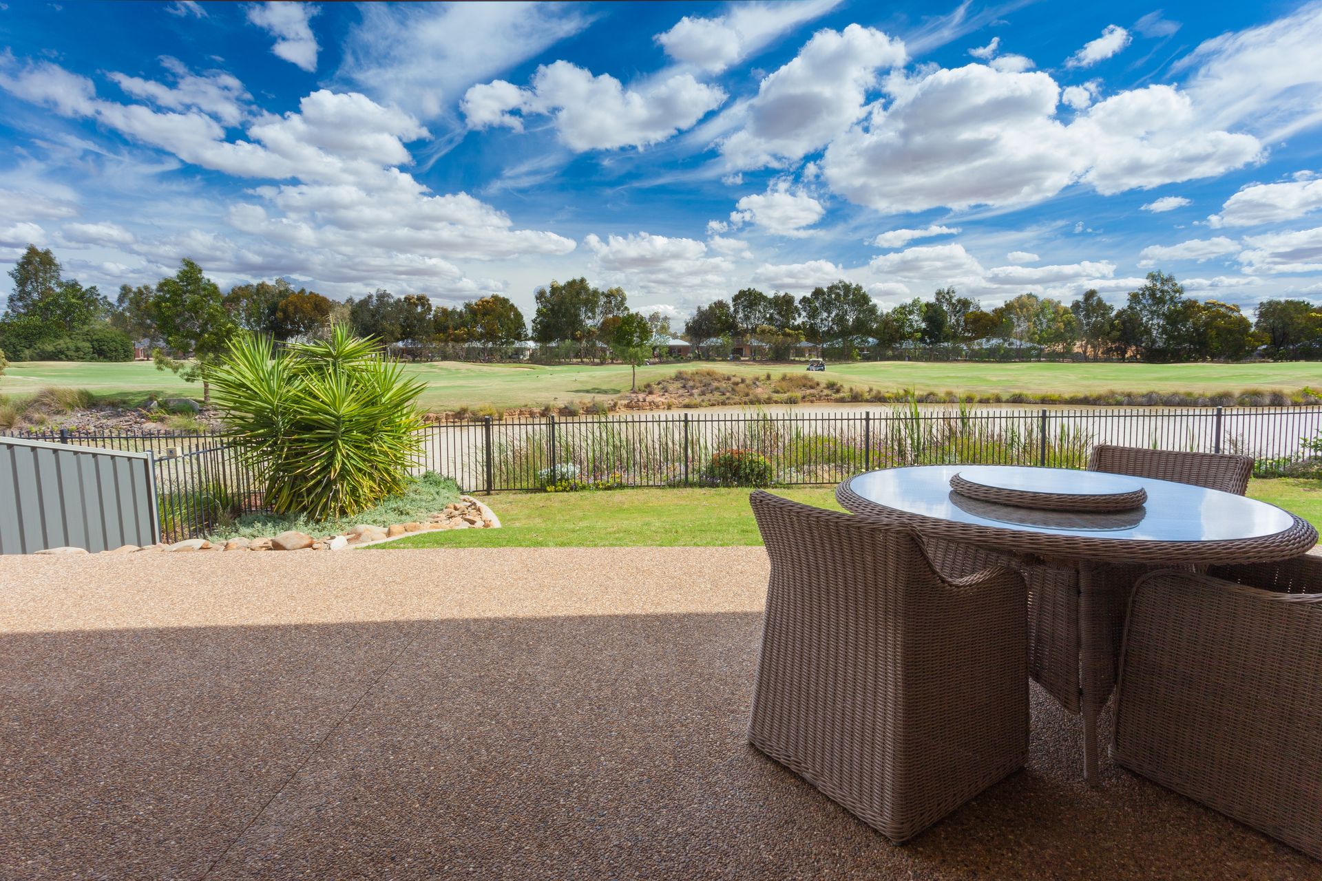 Overlooking the Black Bull Golf Course