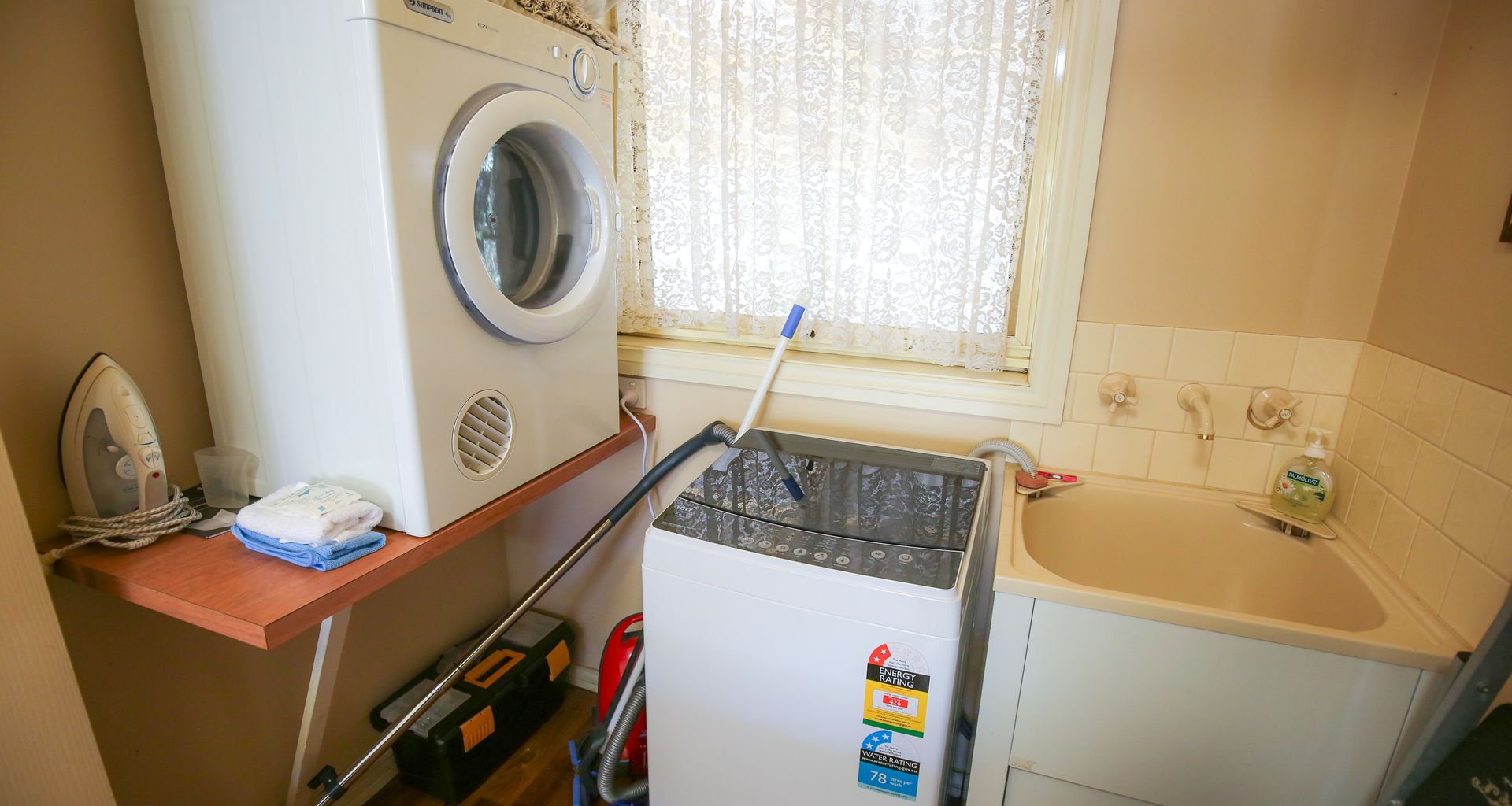Full laundry at Harrietville Cottage