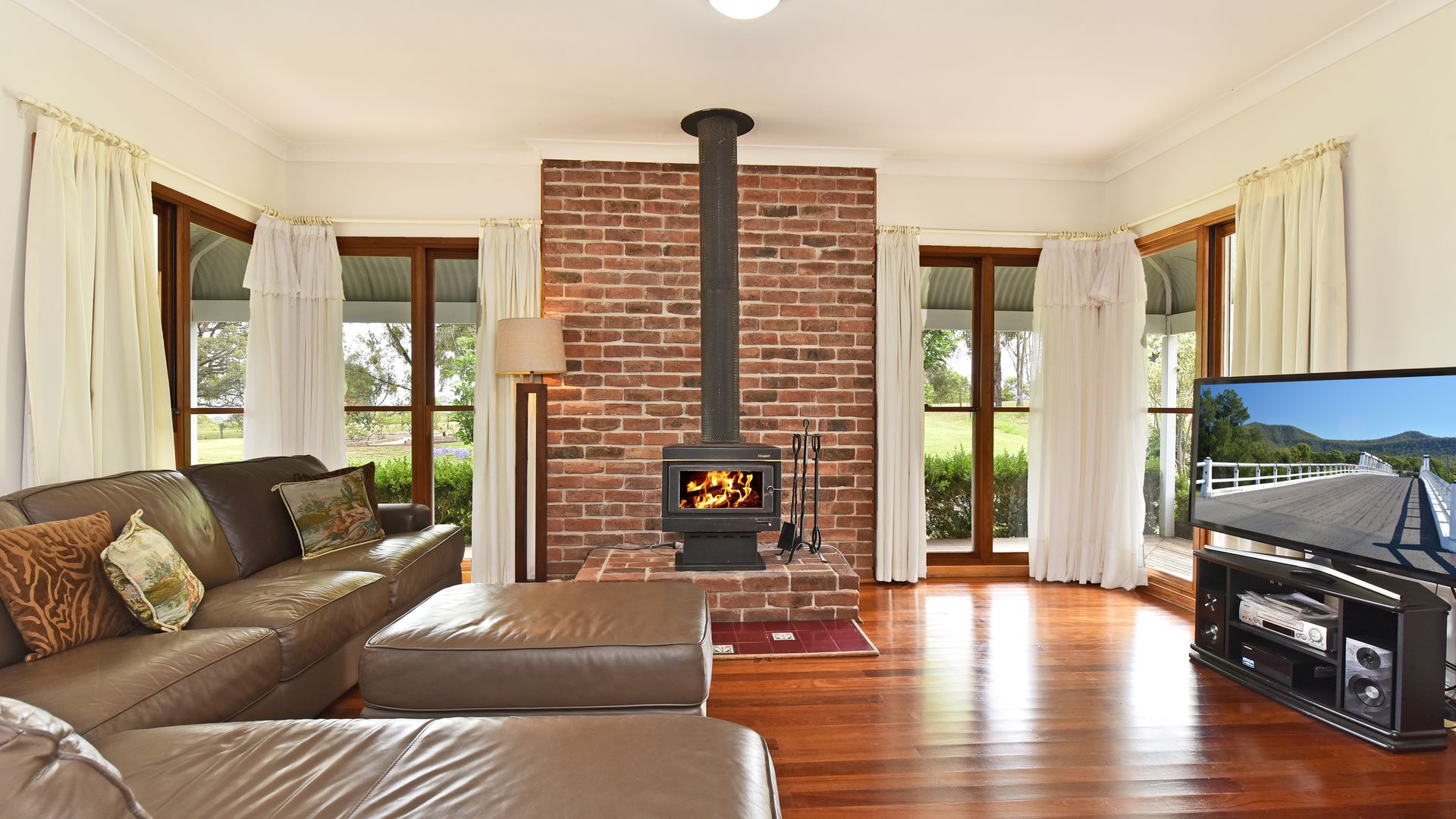 The Lounge and Fireplace