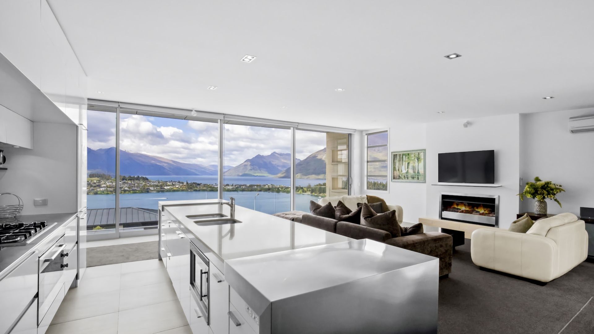 Kitchen and Living Room