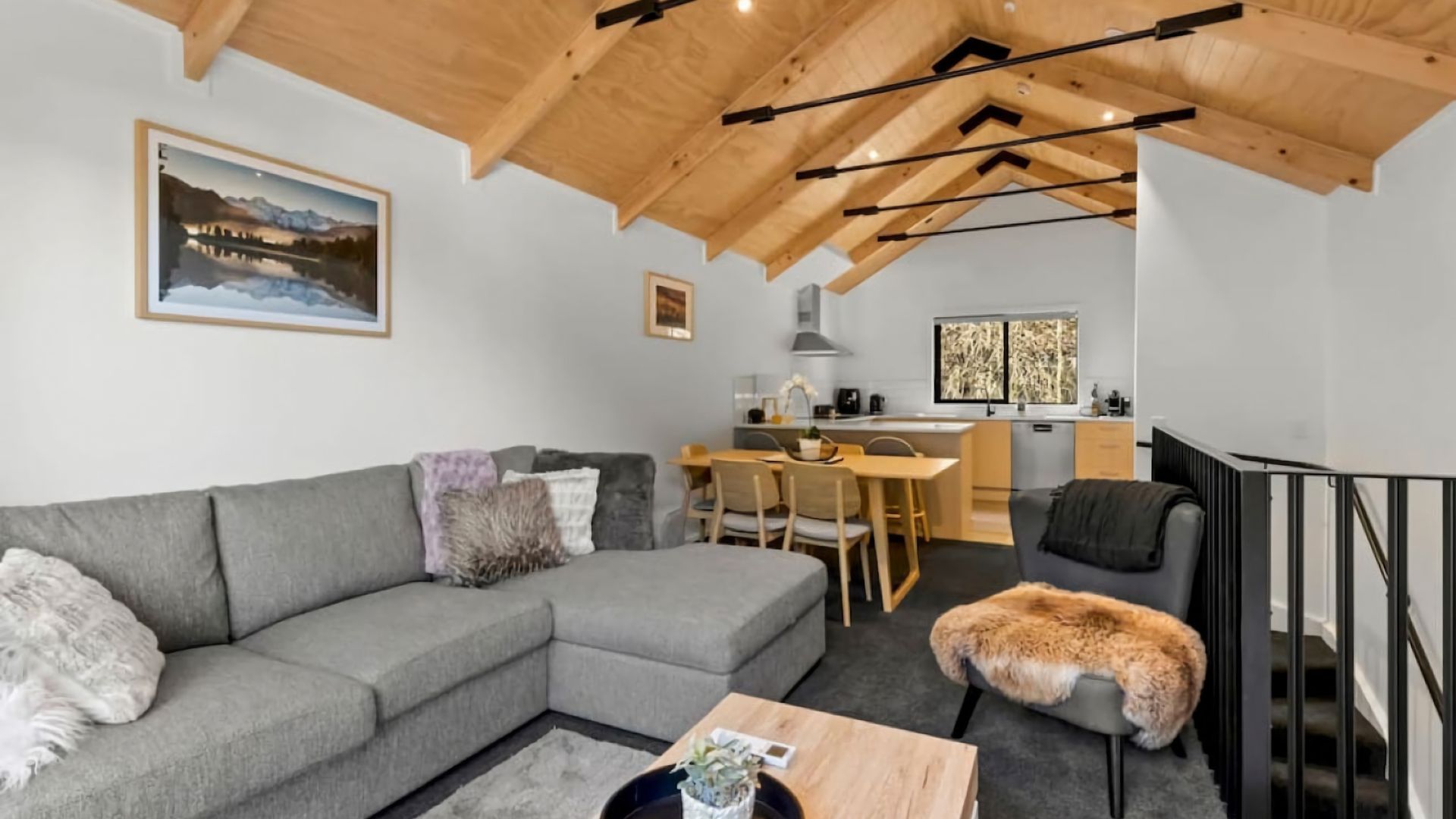 Open plan living area