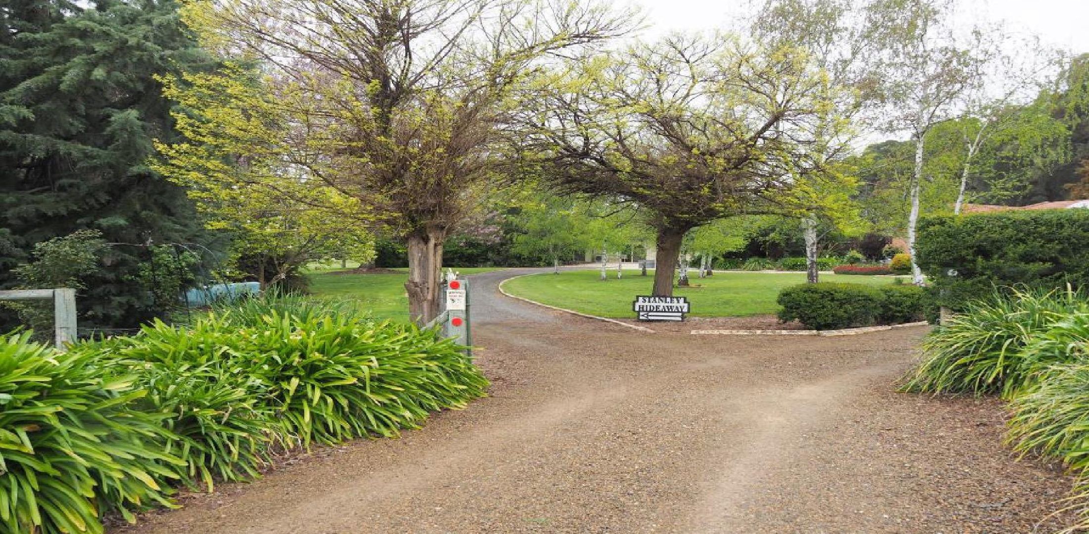Entry off Milkmans Lane with good signage