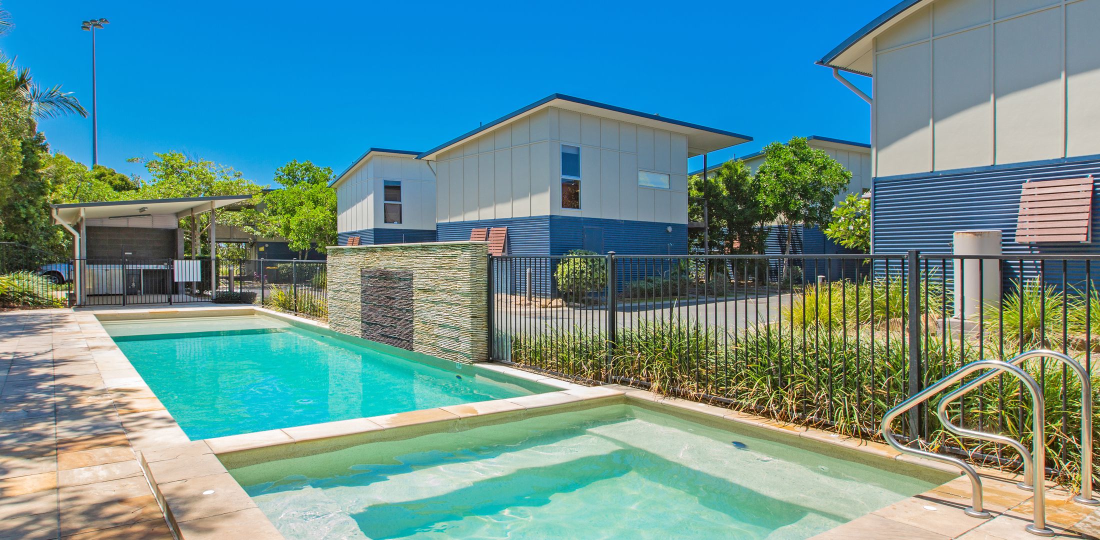Beach Shacks 1 – 240m to Beach with Pool, Spa and Bbq