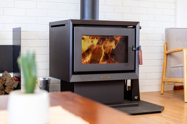 Cozy Wood Fireplace