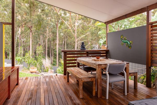 Covered Wooden Patio