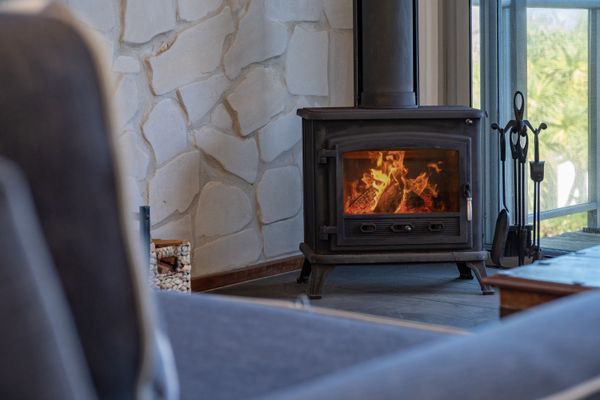 Warm Fireplace Corner