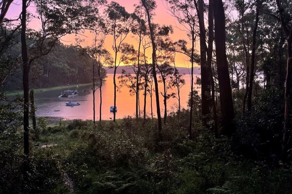 Sunset Over the Lake