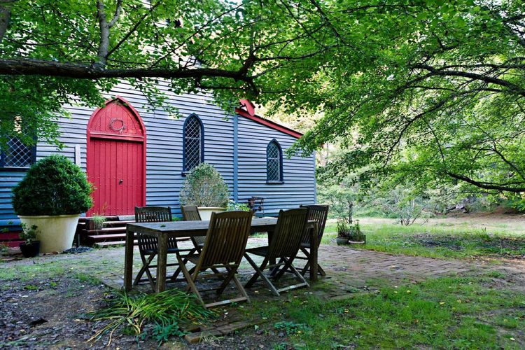 Lovely sitting out under the trees on a warm day