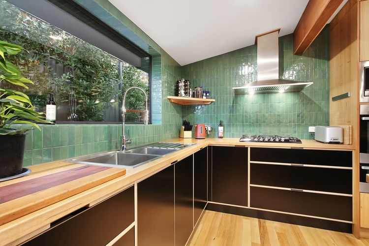 Kitchen with an amazing outlook