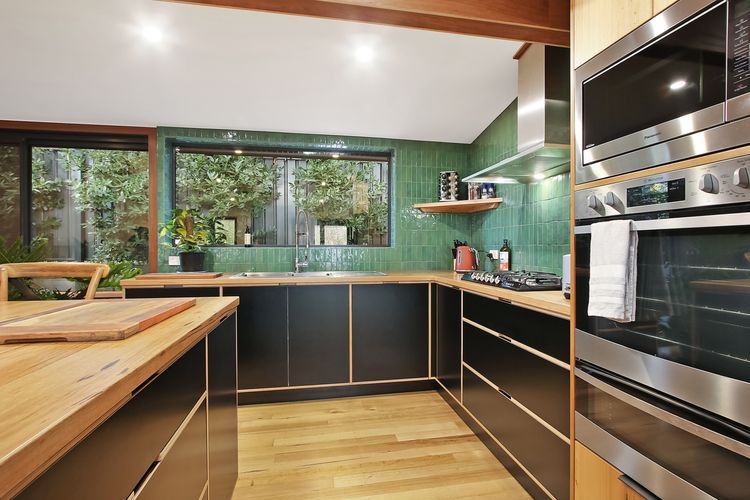 Kitchen with great appliances and a wonderful outlook