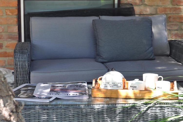 Great spot out back to sit and admire the garden