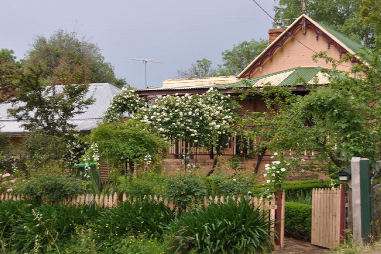 Beautiful gardens out front