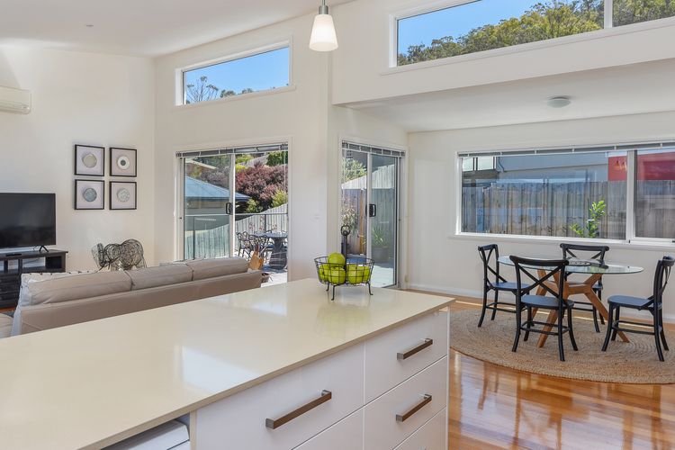 Deep Blue Wow views over river city mountain