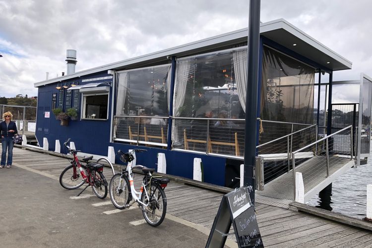 Deep Blue Wow views over river city mountain