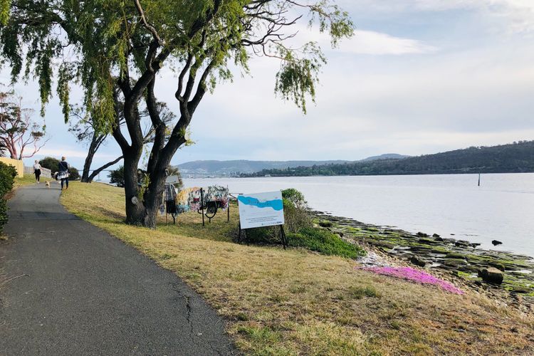 Deep Blue Wow views over river city mountain