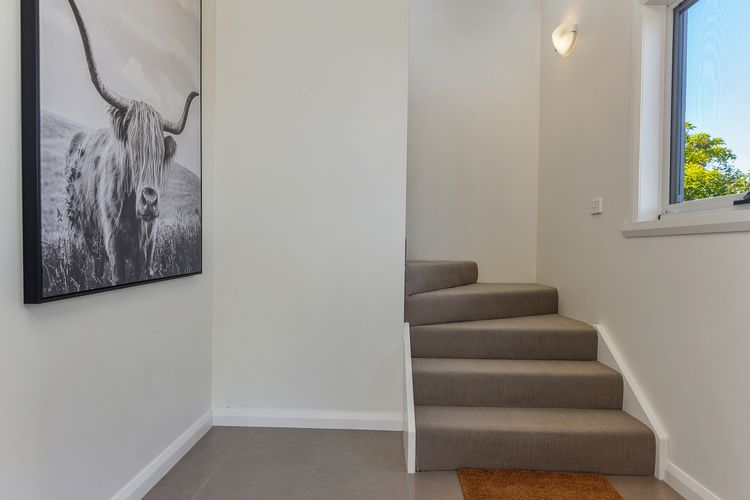 Deep Blue Wow views over river city mountain