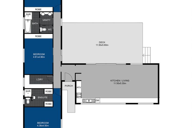 The Cabin – Waterfront with Fireplace – 5 mins to the Bay
