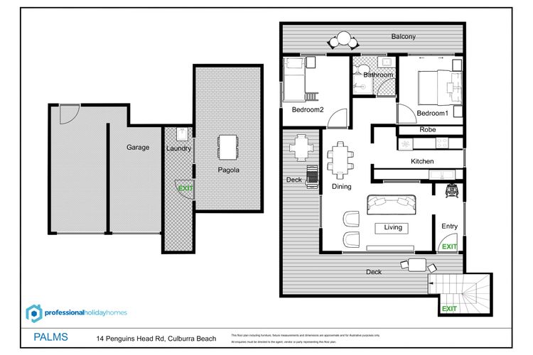 Palms – Pet Friendly – 2 Mins to Beach
